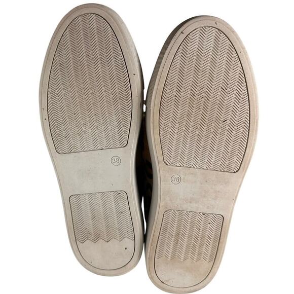 Myra Bag Sz 7.5 38 Leopard Hairon Leather Platform Sneakers Casual Mob Wife Fur - Picture 3 of 15